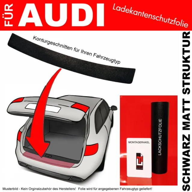 FILM DE PROTECTION peinture protection seuil de chargement pour Audi A6  berline 4G 2011-2018 noir mat EUR 13,95 - PicClick FR