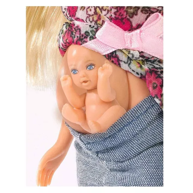 Girls Toy Steffi Love Barbie Girl Pregnant Doll Removable Tummy Baby 13 Accs 3