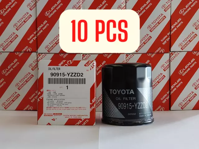 [10pc]Toyota Genuine Oil Filter 90915-YZZD2 x10 / Aus ref: Z418 90915-YZZD2