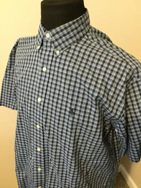 Polo Ralph Lauren Blake Classic Fit Blue Short Sleeve Mens Shirt Size Large NWOT