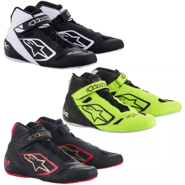 Alpinestars Tech-1 Kz Karting Stiefel für Kart Rennen & Autograss - Black