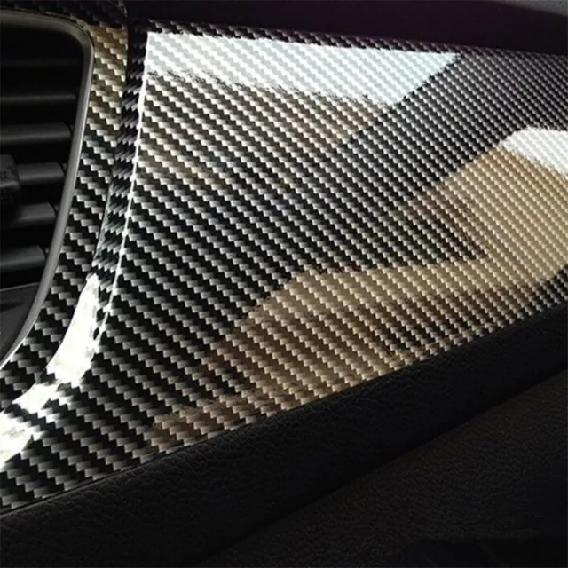 Auto Accessories 7D Glossy Carbon Fiber Vinyl Film Car Interior Wrap Stickers