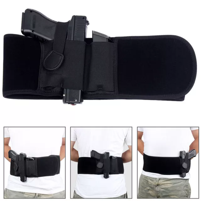 Bauch Verdeckte Taille Taktische Pistole Holster Waffen Halfter Gürtelholster