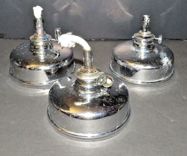 LOT OF 3  Buffalo Dental LAB  Mfg Co No. 12 Alcohol Lamp (Rare)