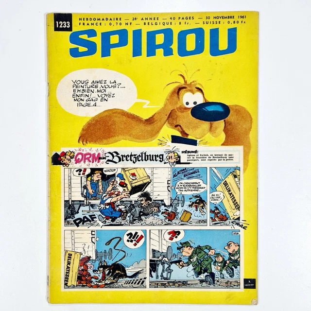 1961 Dupuis/Fils Comic Magazine Spirou #1233 French Lucky Luke/Boules / Buck