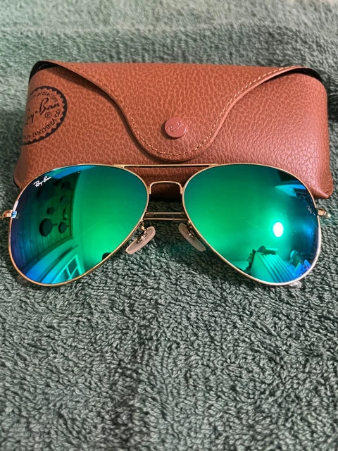 aviator green lenses
