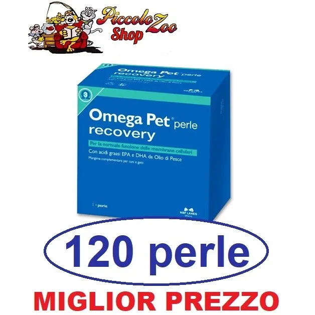 Omega Pet Recovery 120 perle cane/ gatto, contro dermatite e alterazioni cutanee