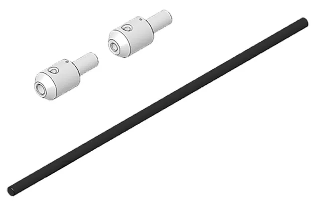 Multiplex Fernwelle mit Mitnehmer (für Motorwelle 3 und 4 mm