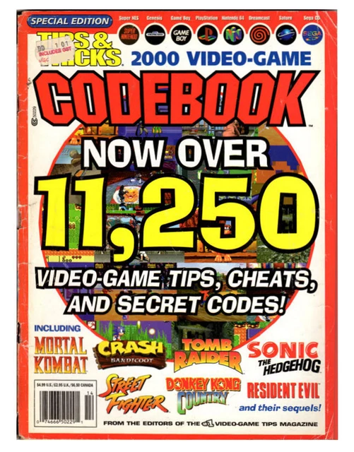 Tips & Tricks Magazine Video Game Codebook Cheats Codes 2006 Sonic