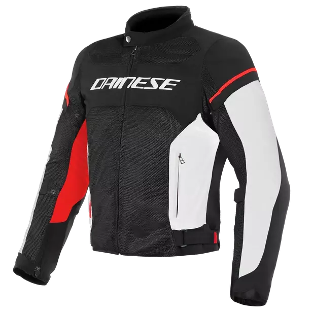 Giacca moto Giubbino AIR FRAME D1 TEX JACKET Nero/Bianco/Rosso