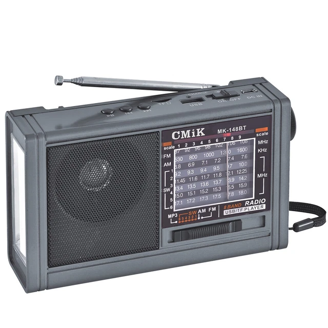 Mini Radio Portatile Bluetooth Ricaricabile Fm Mp3 Usb Microsd Mk-148bt