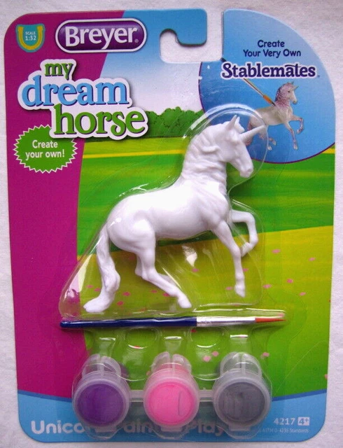 Breyer Stablemates My Dream Horse Unicorn Paint & Play 4217 Alborozo Nip!