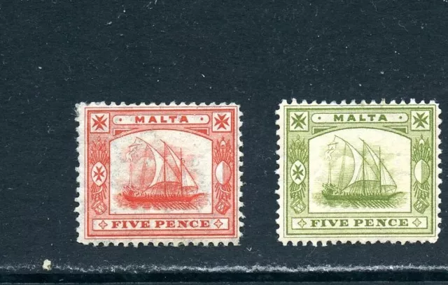 Lot 18187 Mint H Og 44-45 : Stamps From Malta Ship
