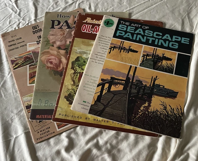 Libros de pintura de Walter T. Foster, conjunto de cuatro