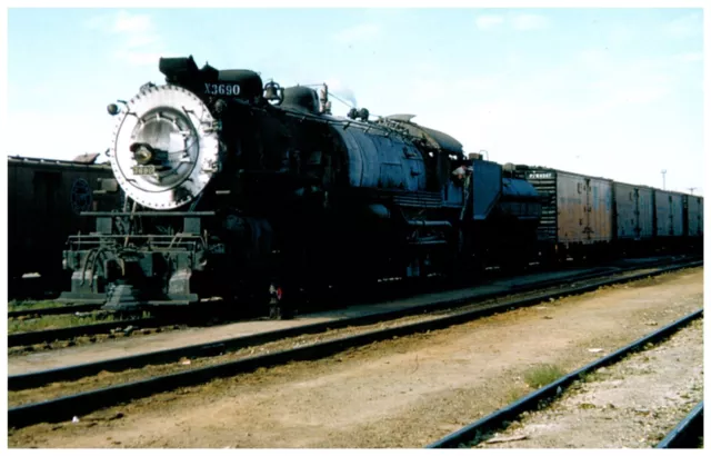 Southern Pacific 4-10-2 Three Cylinder Train at Tracy California 1956