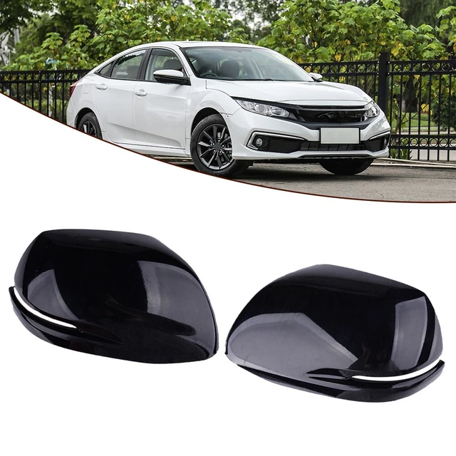 Coques De Rétroviseur Pour Citroën C3 2016-2023 - Protection Noire Brillante, En ABS, Contre Rayures Et éblouissement