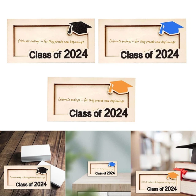 Boîte à Cartes De Remise De Diplôme 2025 - 26x26x20 Cm, Papier Cartonné Noir, Pliable (pour Fêtes, Votes, Messages) - 14