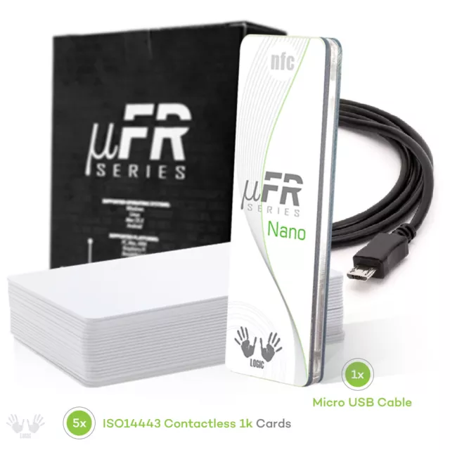 NFC RFID Reader uFR Nano USB 13,56MHz Writer Free software SDK+ Card/tag samples