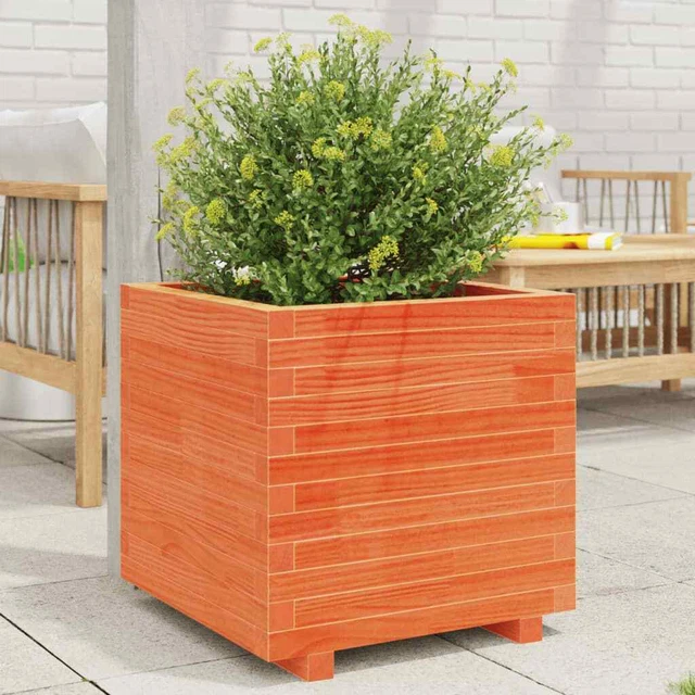 VidaXL Tavolino Miele 50x50x49 Cm In Legno Massello Di Pino, Stile Salvaspazio