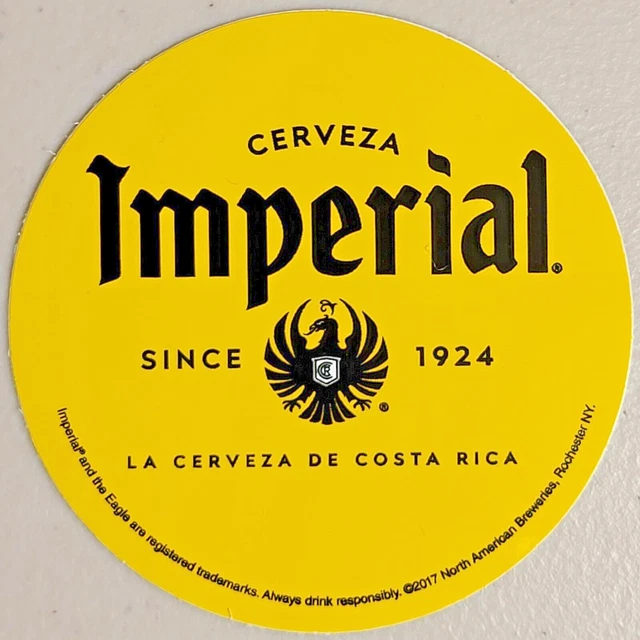CERVEZA IMPERIAL LA Cerveza De Costa Rica Logo Craft Beer Sticker Decal