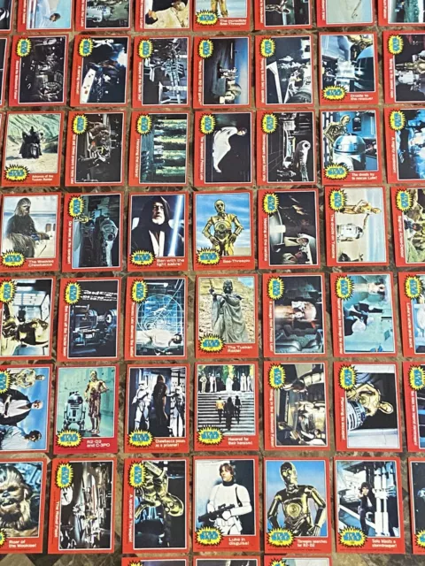 1977 Star Wars Red Series 2 - Complete Set 66 Cards Topps Rare Vintage!! Nice!!
