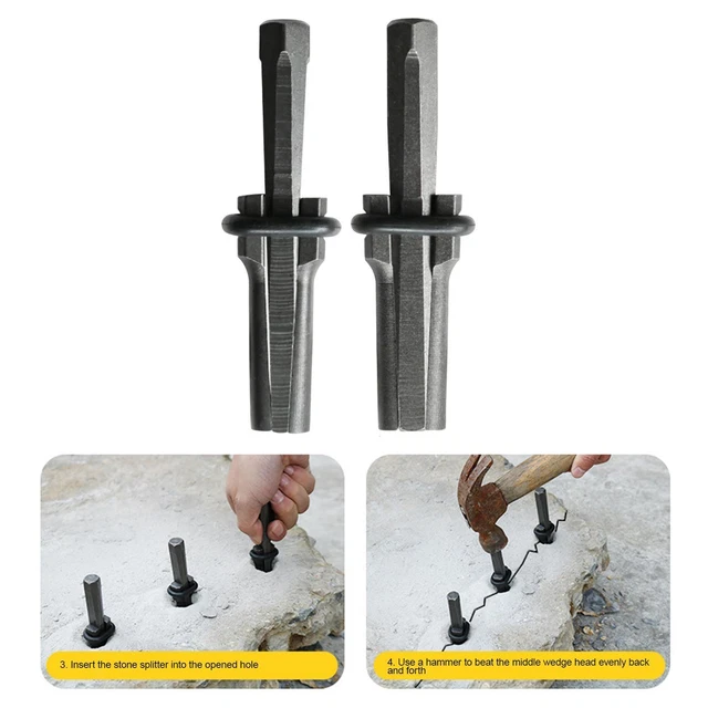 Rock Wedge y Feather Shims Plug Shim y Wedge Fácil de usar para