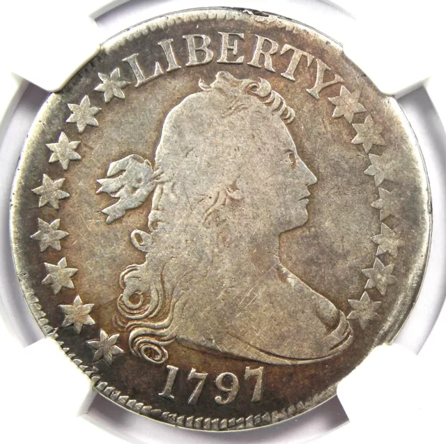 1797 Draped Bust Half Dollar 50C Coin - Certified NGC VG Details - RARE Key Date