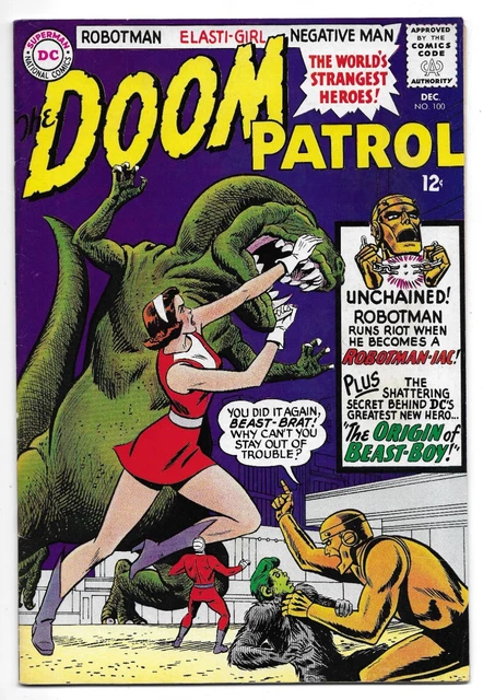 Doom Patrol #100 (DC Comics) *Origin Of Beast Boy