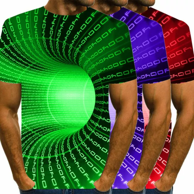 T-shirt casual stampa 3D uomo donna manica corta grafica top fantastica