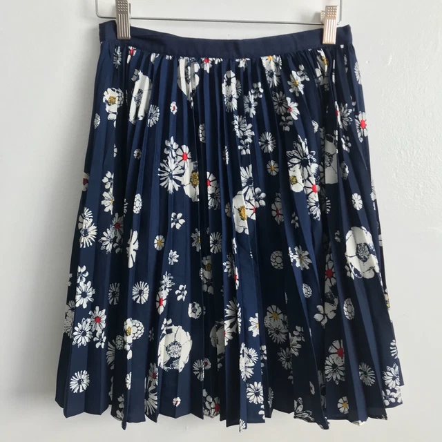 Jason Wu for Target Skirt Womens 2 Blue Floral Garden Party Pleated  A Line Knee