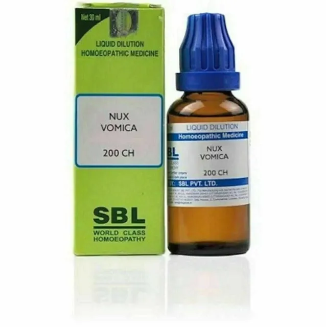 SBL Nux Vomica 200 CH Dilution Médicament Homéopathique 30 ml