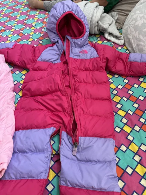 The North Face Infant Girl Bunting Snowsuit- 6-12 Months