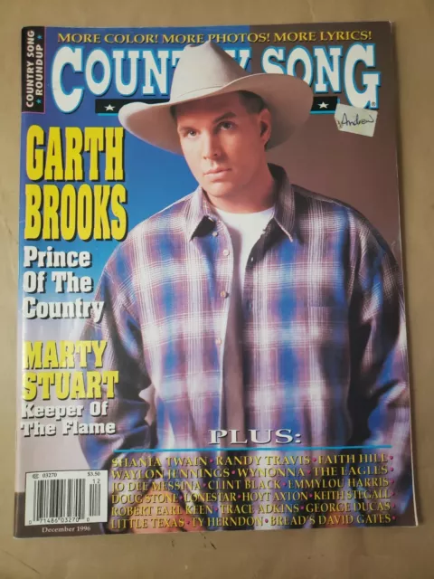 Country Song RoundUp magazine   Dec 1996   Garth Brooks    box1