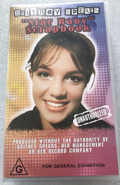 BRITNEY SPEARS VHS Merchandise Vintage 90s Star Baby Scrapbook Rare Out Of Print