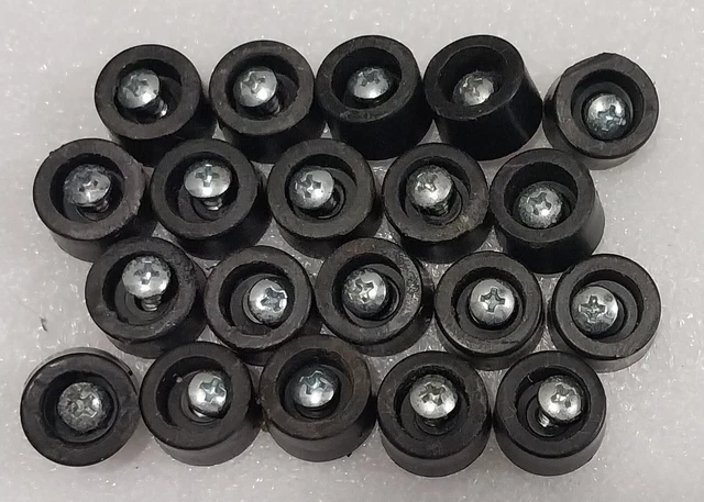 20 Legs stand spacers steel thread plastic body support light duty standoffs B