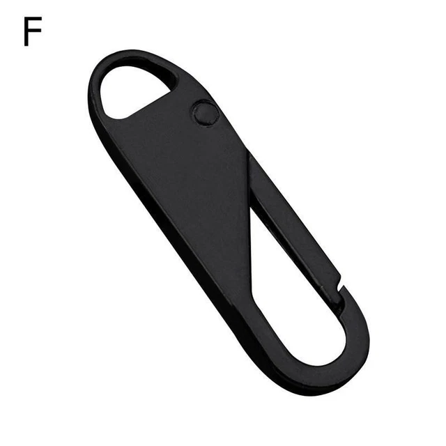 Black#2 1Pc 1/6Pcs Removable Pull Tab Zipper Pull School Bag Down Coat Jacket Z