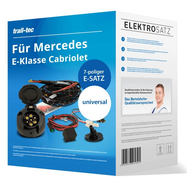 Elektrosatz 7-pol. uni. für Mercedes E-Klasse Cabriolet Typ A124 05.1993-03.1998
