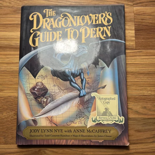 The Dragonlovers Guide to Pern Signed By Jody Lynn Nye HC/DJ 1st Edition 1989