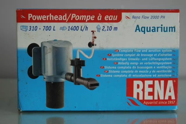 Aquarium avec Pompe à Vagues Puissance RENA 2000 pour Tous 1400 Litres Heures