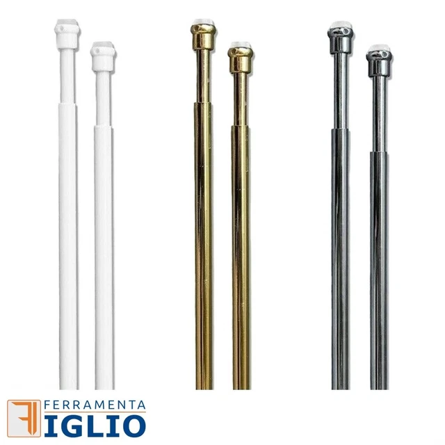 Bacchette Per Tende A Vetro Regolabili - Montaggio Senza Fori Per Serramenti - Foto 3