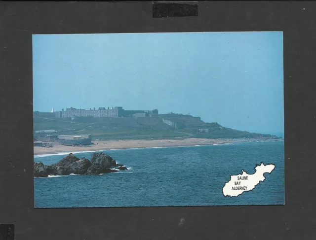 Colour Postcard General view  Saline Bay Alderney Channel Island  unposted