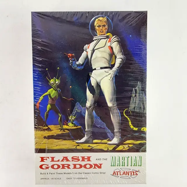 Flash Gordon & The Martian Figure Model Kit 1:8 Comic Atlantis RARE NEW SEALED