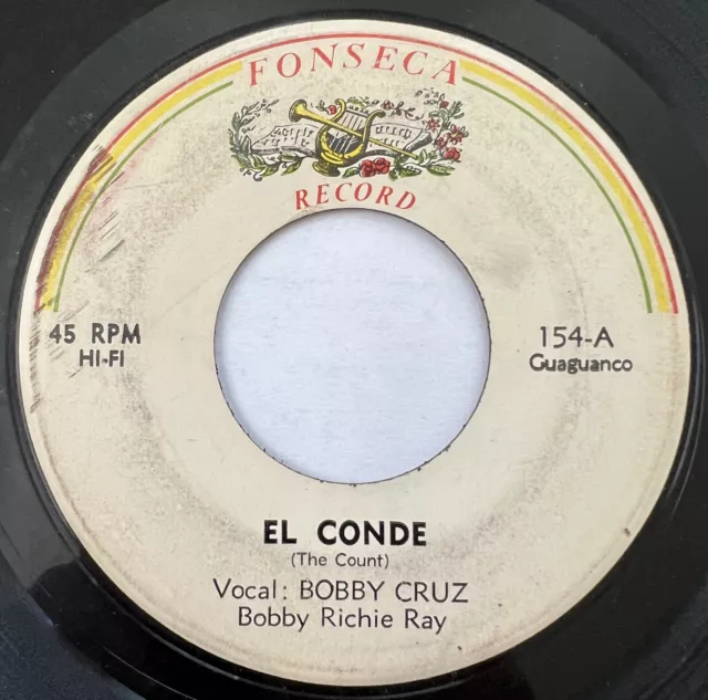 Latin 45 / Bobby Richie Ray / Bobby Cruz “El Conde / El Sencerro” Rare Soul HEAR