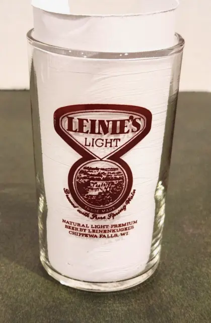 Leinie's Light Beer shell beer glass Leinenkugel Brewery Chippewa Falls, WI