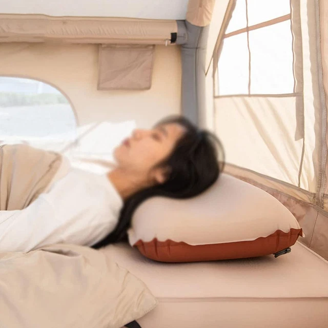3D Comfortable Pillow Camping Travel Portable Easy Inflatable Pillow Q4J6