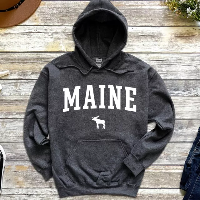 Maine Hoodie | Classic Pullover Hoodie