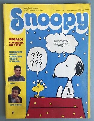 Snoopy - Mensile di fumetti giochi, natura, attualità Anno 5 n.1 - Gennaio 1990
