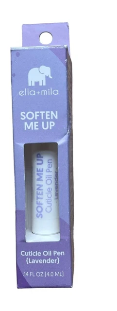 Pluma de aceite de cutícula Ella + Mila Soften Me Up lavanda - 0,14 oz