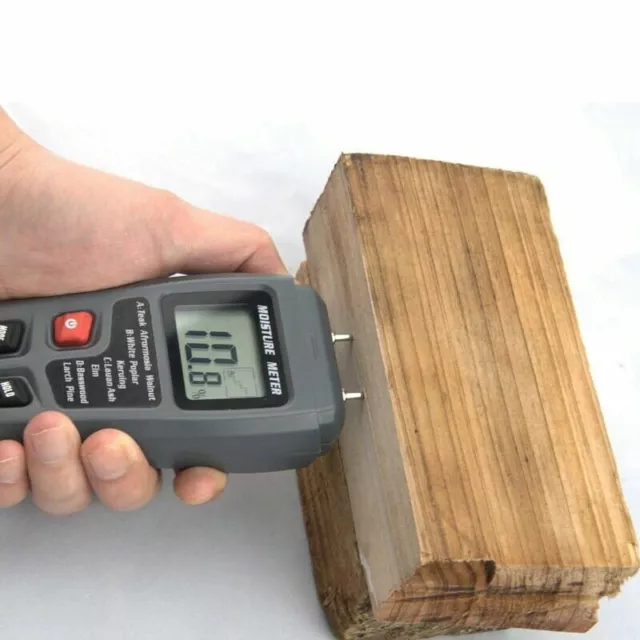 EMT01 0-99.9% Two Pins Digital Wood Moisture Meter Wood Humidity Tester Hygromet