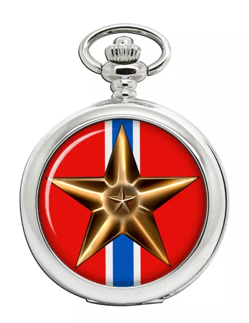 Bronze Star Medaille Taschenuhr